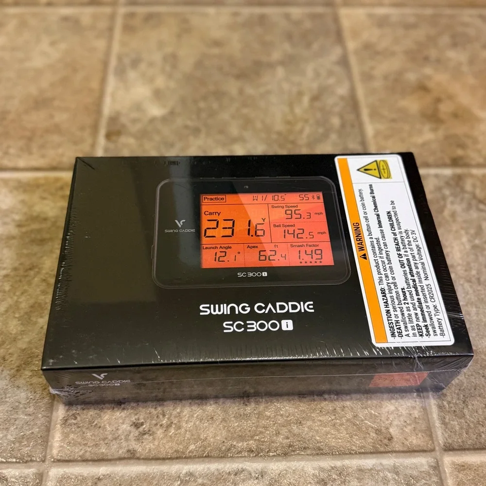 Swing Caddie SC300i Professional Grade Golf Launch Monitor Black Doppler Radar